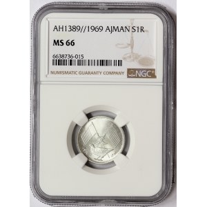 Ajman, 1 Riyal 1969