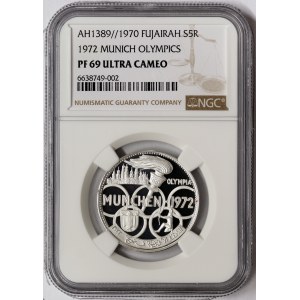 Fujairah, Olympics, 5 Riyals 1970