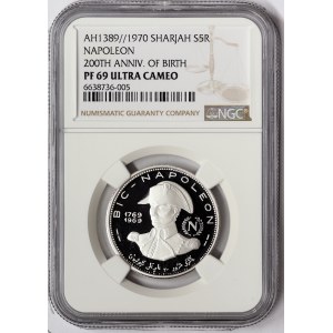Sharjah, Napoleon, 5 Riyals 1970