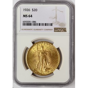 United States, 20 Dollars (Saint Gaudens) 1926, Philadelphia