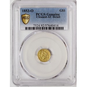 United States, 1 Gold Dollar (Liberty Head) 1853, O New Orleans