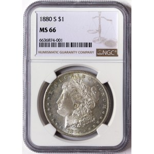 United States, Morgan Dollar 1880, S San Francisco