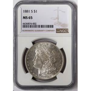 United States, Morgan Dollar 1881, S San Francisco