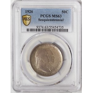 United States, 1/2 Dollar (Sesquicentennial of American Independence) 1926, Philadelphia