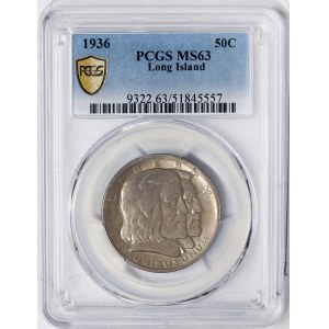 United States, 1/2 Dollar (Long Island Tercentenary) 1936, Philadelphia