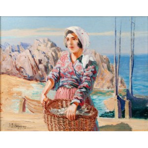 Jakub Michał Kasprowicz (1905 - 1975), Włoszka z koszem ryb