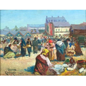 Władysław Podolski (1886-1953), Na targu w Grodnie