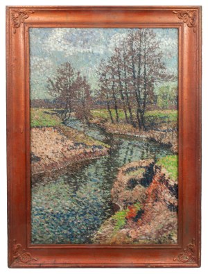 Jozef Jarosz (1890 - 1966), Stream in summer, 1947.