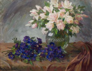 Emil Lindeman (1864-1945), Roses and Pansies