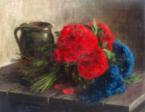 Maria Schayer-Górska (1876 - 1944), Poppies and cornflowers 1936.