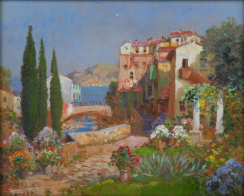 Gottfried Arnegger (1908-1943), Pejzaż śródziemnomorski