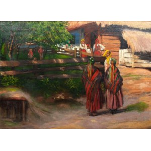 Krąg Włodzimierza Tetmajera, Przed chatą w Bronowicach, ok. 1920 r.