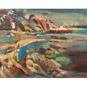 Ludwik Klimek (1912-1992), Plażowiczki nad morzem