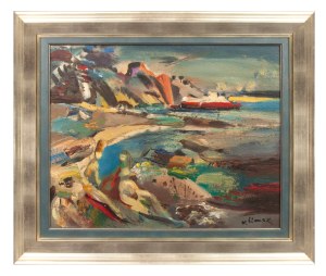 Ludwik Klimek (1912-1992), Beach girls by the sea