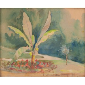 Bronislaw Rychter-Janowska (1868 - 1953), Garden in Trenczyn, 1898.