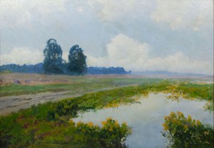 Viktor Koretsky (1890-1980), Summer Landscape with Ducklings