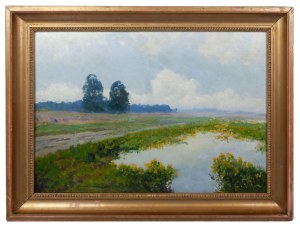 Viktor Koretsky (1890-1980), Summer Landscape with Ducklings