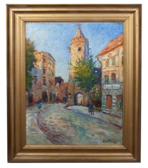 Richard Kant (1877-1938), Klodzko Gate in Paczkow, circa 1920.