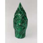 Malachite figurine - African face