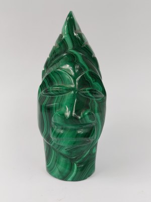 Malachite figurine - African face
