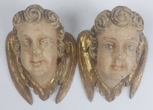 Pair of Baroque-putt angels, 17th-18th century, Silesia?