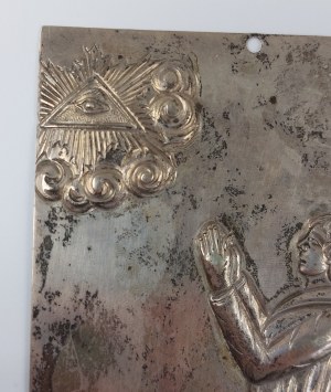 Votive balacha, T. Klimaszewski in Warsaw, 12-gauge silver, circa 1820.