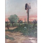 Roadside cross in a village near Krakow, early 20th century.