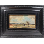 Resting in a mountain landscape, M. Bassler, early 20th century?