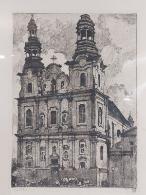 Graphic, St. Francis Church in Posen, P. Prott, Posen