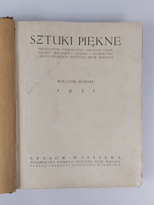 Fine Arts. Seventh Yearbook. 1931 r.