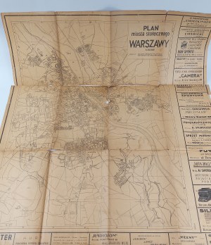 Plan of the Capital City of Warsaw with an index of streets