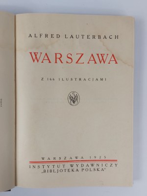 Alfred Lavterbach, Warsaw. 1925 r.