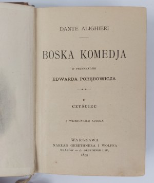 Dante Alighieri, The Divine Comedy. II Purgatory, Warsaw, 1899.