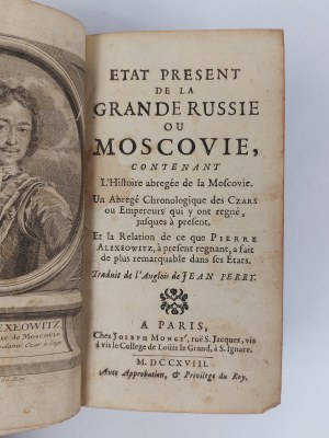 Etat Present de la Grande Russie ou Moscovie, Paris, 1848.