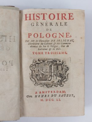 Histoire Generale de Pologne, Amsterdam, 1851.