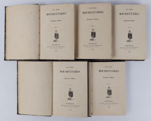 Alexander Dumas, Les Trois Mousquetaires, Brussels, 1844, Volumes I-V