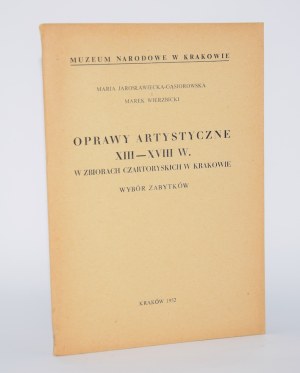 Artistic bindings of the 13th-18th centuries in the Czartoryski collection in Cracow.