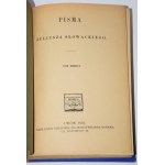 SŁOWACKI Juliusz - Pisma, 1-4 komplet. Lwów 1925.