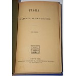 SŁOWACKI Juliusz - Pisma, 1-4 komplet. Lwów 1925.