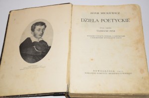 [Signed binding] MICKIEWICZ Adam - Poetic works. Novogrudok 1933.