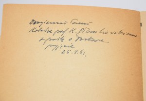 [dedication] ZAWADZKI Władysław - Memoirs of literary life in Galicia.