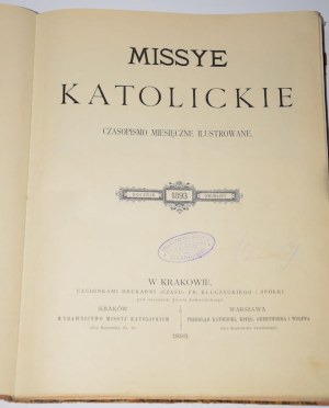 MISSYE Catholic. Monthly illustrated periodical. Yearbook 12. 1893.