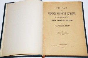 KLECKI Waleryan - Studya nad morfologią, własności użytkowemi i pochodzenie bydła rogatego Bretanii. Cracow 1898.