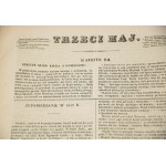 Trzeci maj. Rocznik 1840 (30 numerów). Paryż. Pismo związane z obozem Czartoryskich.