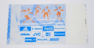 Ticket from the match: Japan - Jamaica. 26.06.1998 World Cup France 1998.