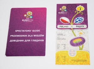 Euro 2012 set. ticket from the opening match Poland - Greece + others.