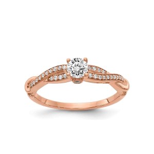 GOLD RING WITH NATURAL DIAMONDS - 1003 NAT 18K
