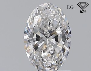 DIAMOND 2.00 CT D IF LAB GROWN - OVAL - IGI
