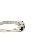 2.23 GR WHITE GOLD RING WITH DIAMONDS AND SAPPHIRES - A3703