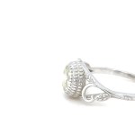 3.19 GR WHITE GOLD RING WITH FANCY YELLOW DIAMOND - RNG50302